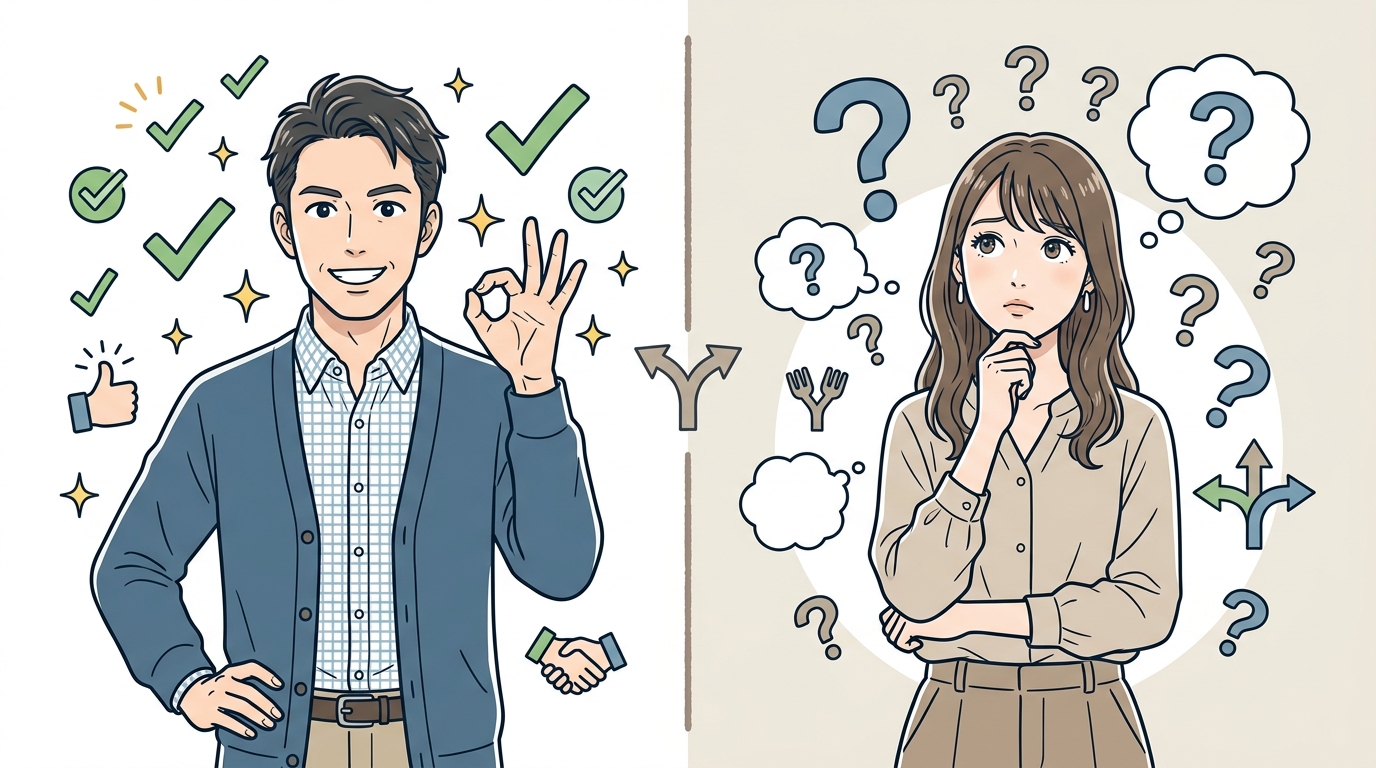 タイナビNEXTの利用者が感じた良い口コミ（解決）と気になる口コミ（悩み）の比較イメージ
